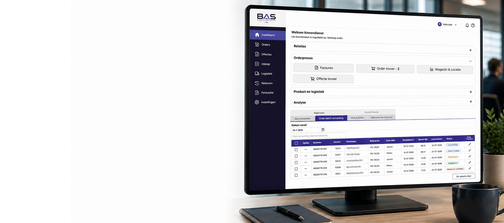 BaS Intern BestelSysteem voor Exact Online