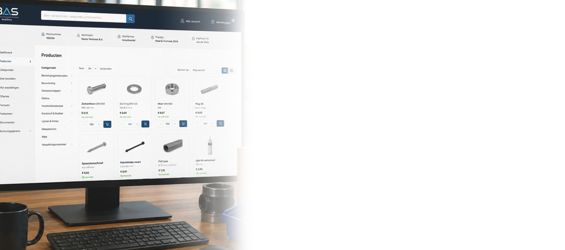 Uitgebreide webshopintegratie met Exact Online