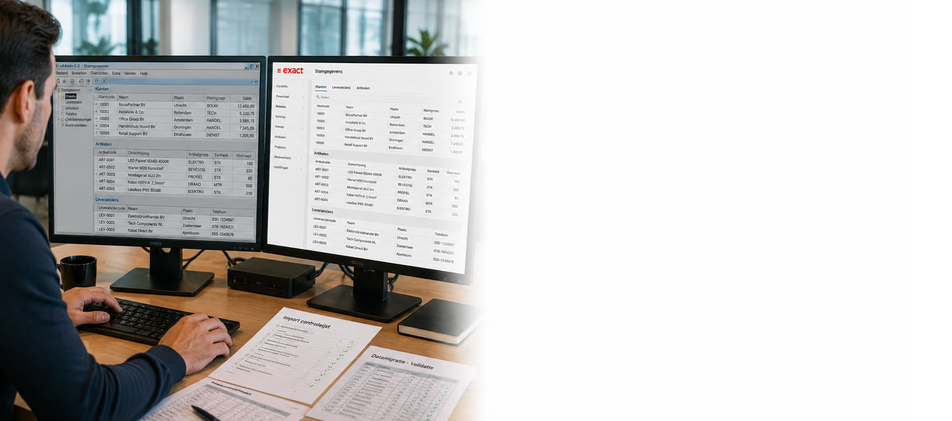Gegevensmigratie naar Exact Online
