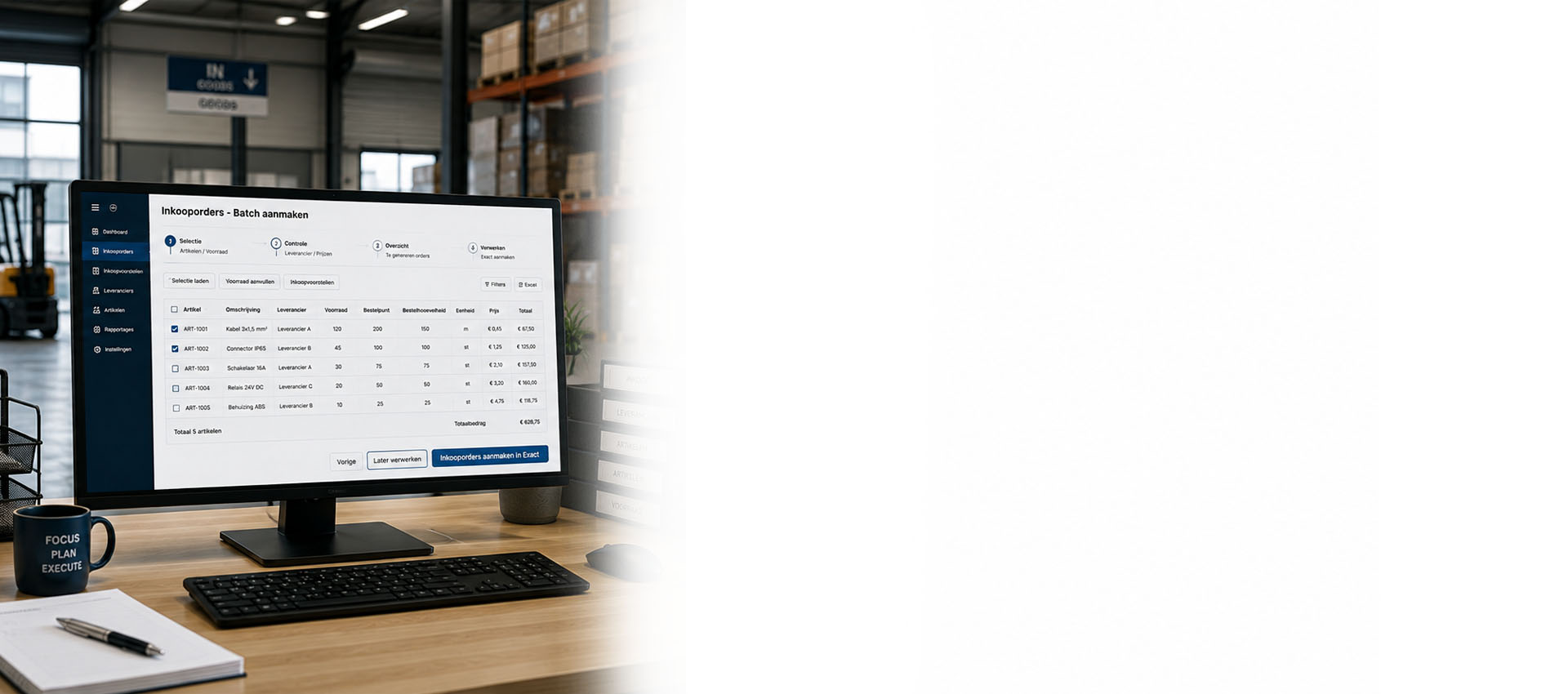 Meerdere inkooporders automatisch genereren voor Exact Online