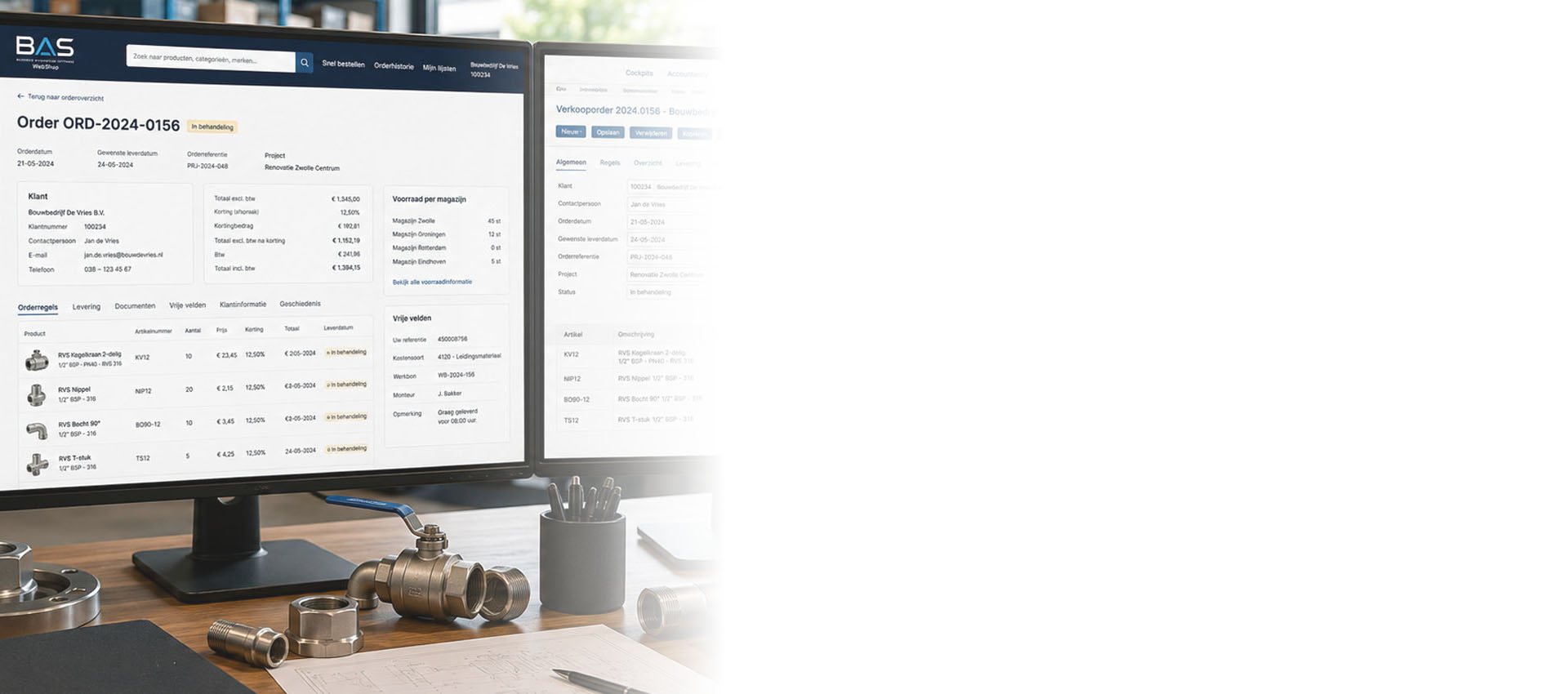 BaS WebShop gekoppeld aan Exact Online