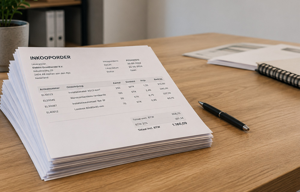 Inkooporders automatisch aanmaken in Exact Online